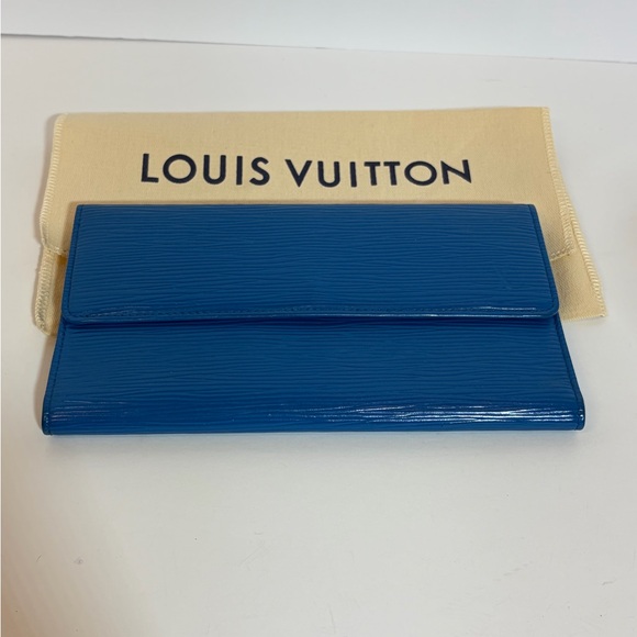 Louis Vuitton Handbags - Louis Vuitton Blue Epi Wallet